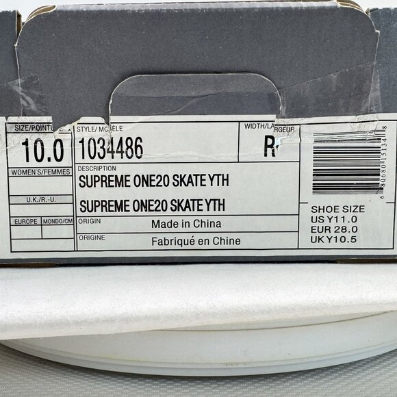 Bauer Supreme One20 Youth Ice Hockey Skates Size Y10 Pro TUUK Stainless Blade - Picture 16 of 16